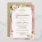 Blush Pink Gold Quinceanera Floral Sparkle Tiara  