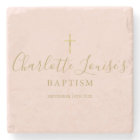 Blush Pink Gold Signature Baptism Christening Napk