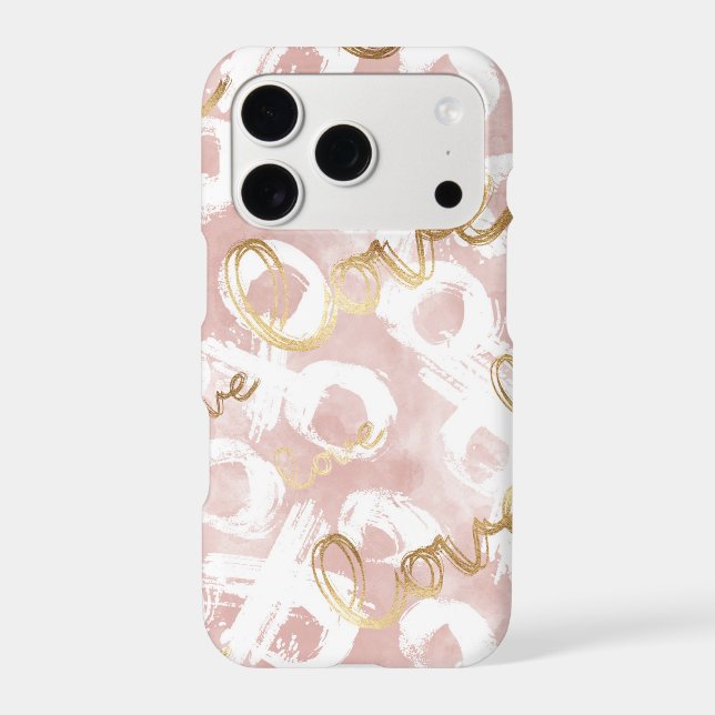 Blush Pink Gold White XOXO Love (Verso)