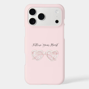 Blush Pink Heart Sunglasses Quote