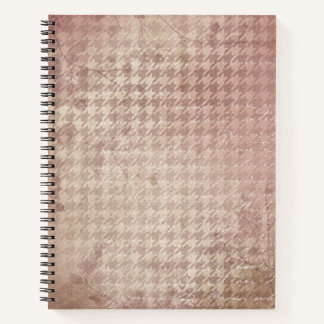 Blush Pink Houndstooth | Élégant Journal Neutre