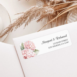 Blush Pink Hydrangea Floral Mariage Adresse de ret