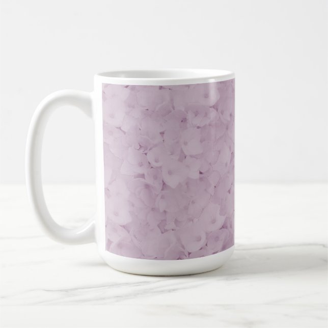 Blush Pink Hydrangeas Coffee Mug (Left)