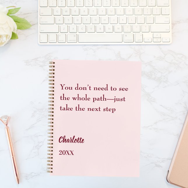 Blush pink inspirational goal quote 2026 planner (Creator Uploaded)
