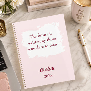 Blush pink inspirational quote 2026 planner