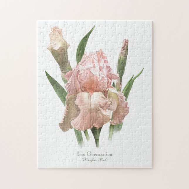 Blush Pink Iris Jigsaw Puzzle (Vertical)