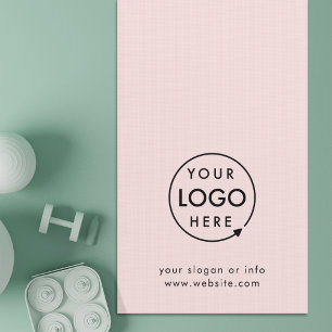 Blush Pink   Logo Business Professional Yoga Mat