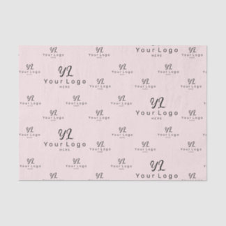 Blush Pink Logo pattern Business Brand Packaging Tissue Paper