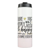 Blush Pink Love Hugs XOXO Kisses Happy Heart