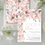 Blush Pink Love is in Bloom Floral Bridal Shower Invitation<br><div class="desc">Love truly is in bloom, and this Blush Pink Floral Bridal Shower Invitation is the perfect way to celebrate a bride-to-be. Adorned with lush watercolor florals in soft blush tones and elegant script typography, this design is romantic, sophisticated, and filled with heartfelt charm. This invitation sets the tone for a...</div>