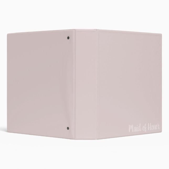 Blush Pink Maid of Honour Binder (Background)