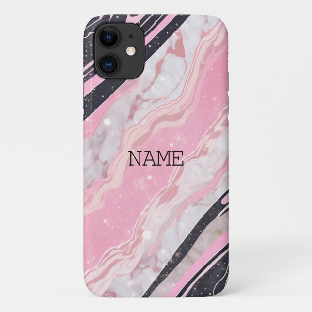 Blush Pink Marble Case-Mate iPhone Case (Back)