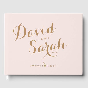 Blush Pink Mariage livre d'hôte