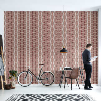 Blush Pink Mid-Century Wallpaper