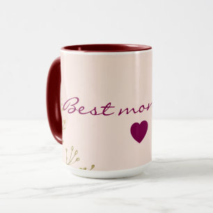 Blush Pink Mint Abstract Trendy Collection Mug