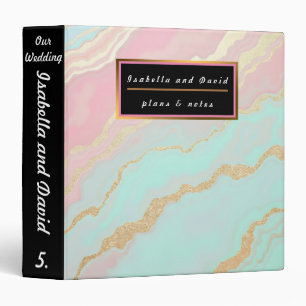 Blush Pink Mint Gold Luxury Popular Collection Binder
