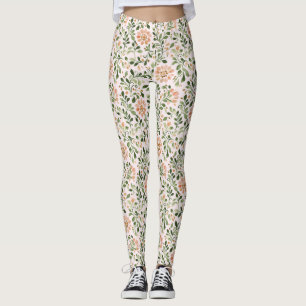 Blush Pink Mint Green Butterfly Leggings