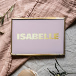 BLUSH PINK Modern Bold EDITABLE TEXT GOLD Foil Prints<br><div class="desc">BLUSH PINK Modern Bold EDITABLE TEXT GOLD Foil Prints</div>