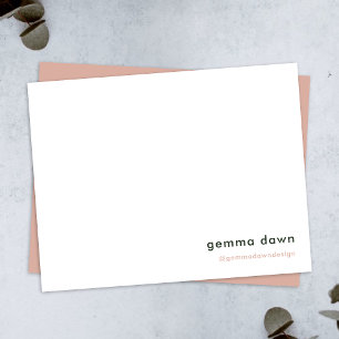 Blush Pink Modern Minimal Feminine Girly Instagram Card