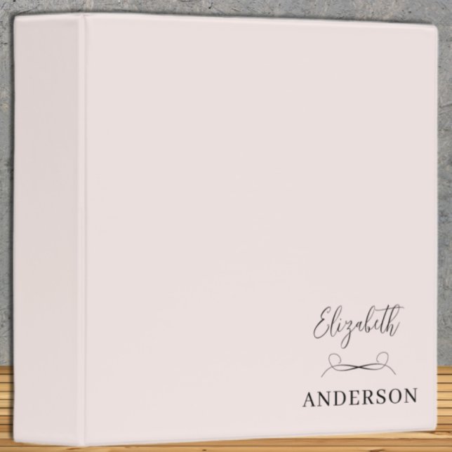 Blush Pink Modern Minimalist Binder (Creator Uploaded)