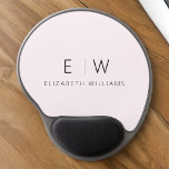 Blush Pink Modern Minimalist Monogram Name Gel Mouse Pad<br><div class="desc">Upgrade your workspace with our Classic Elegant Modern Minimalist Monogram Mouse Pad. This sophisticated mouse pad seamlessly marries timeless elegance with contemporary minimalism, adding a touch of refinement to your desk. Crafted with meticulous attention to detail, this mouse pad is more than just a functional accessory; it's a personalized statement....</div>