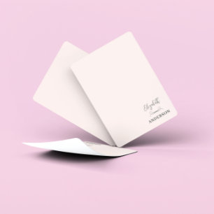 Blush Pink Modern Minimalist Playing Cards