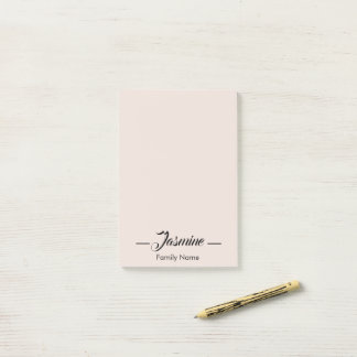Blush pink Modern Minimalist Post-it Notes