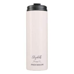 Blush Pink Modern Minimalist Thermal Tumbler