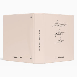 Blush Pink Modern Stylish  Binder