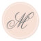 Blush Pink Monogram Stickers