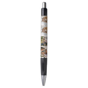 Blush Pink Personalized 4 Family Photo Pen