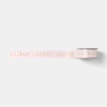 Blush Pink Personalized Name Ribbon