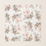 Blush Pink Petals Wedding Bridesmaids Chiffon Scarf<br><div class="desc">A blush pink petals and greenery floral pattern wedding chiffon scarf for Bridesmaids and wedding party.</div>