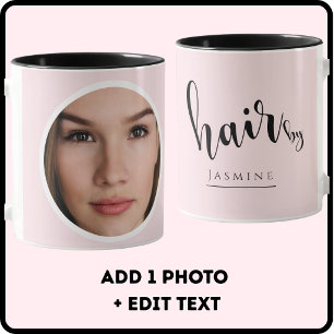 Blush Pink Photo Lashes And Brows Elegant Coffee Mug