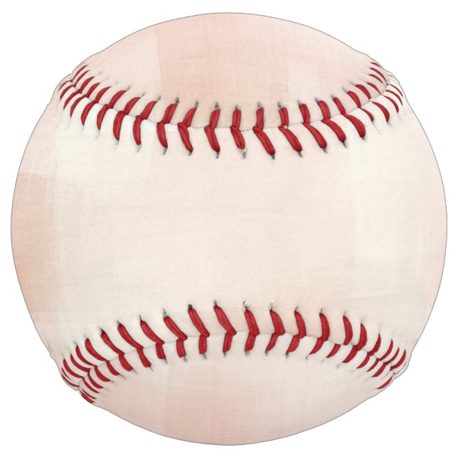 Blush Pink Plaid Stripes   Softball (Front)