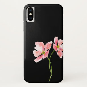 Blush pink poppy floral watercolor Case-Mate iPhone case
