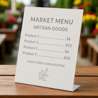 Blush Pink Price List Minimalist Small Business