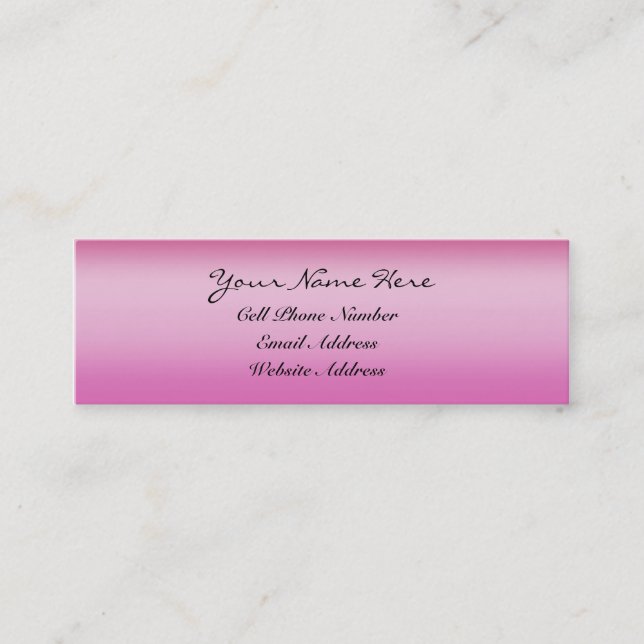 Blush Pink Profile And Business Card (Front)