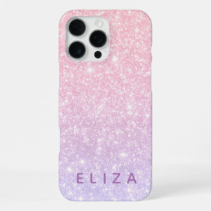 Blush Pink Purple glitter sparkle Phone Case