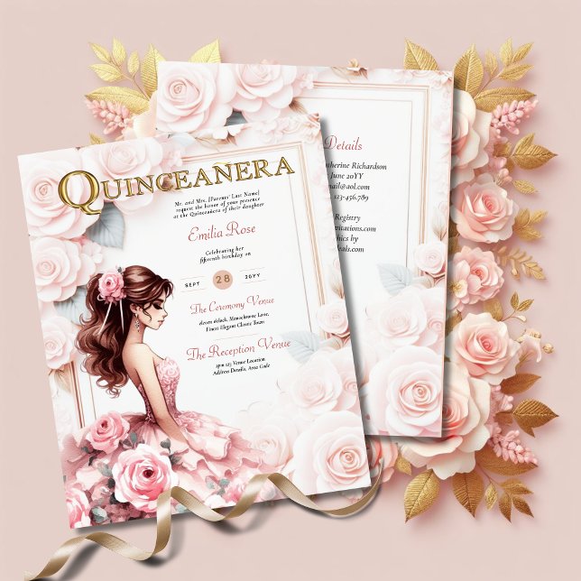 Blush Pink Quinceanera Ceremony Reception     (Creator Uploaded)