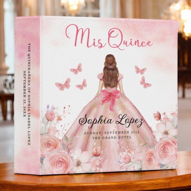 Blush Pink Quinceanera Photo Album and Planner Binder (Creator Uploaded)