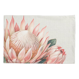 Blush Pink Romantic  Watercolor Floral Pillowcase