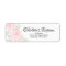 Blush Pink Rose Baptism Return Address Labels