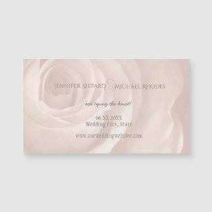 blush pink rose elegant wedding save the date