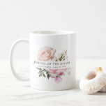 Blush Pink Rose Floral Mother of the Groom Coffee Mug<br><div class="desc">Chic and elegant blush pink floral design features the title Mother of the Groom and 1 line of personalized text below. All of the text can be edited, the colour, font and size changed. Make one for each of the bridal party. It will look great in your getting ready photos....</div>