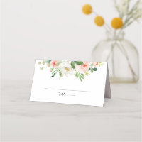 Blush Pink Rose Florals Modern Botanical Wedding
