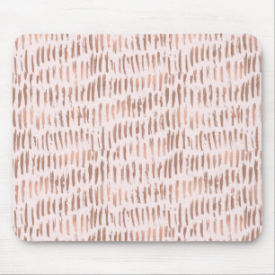 Blush Pink Rose Gold Abstract Mouse Pad