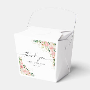 Blush Pink Rose Gold Baby Shower Favour Box