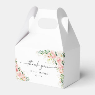 Blush Pink Rose Gold Baby Shower Favour Box