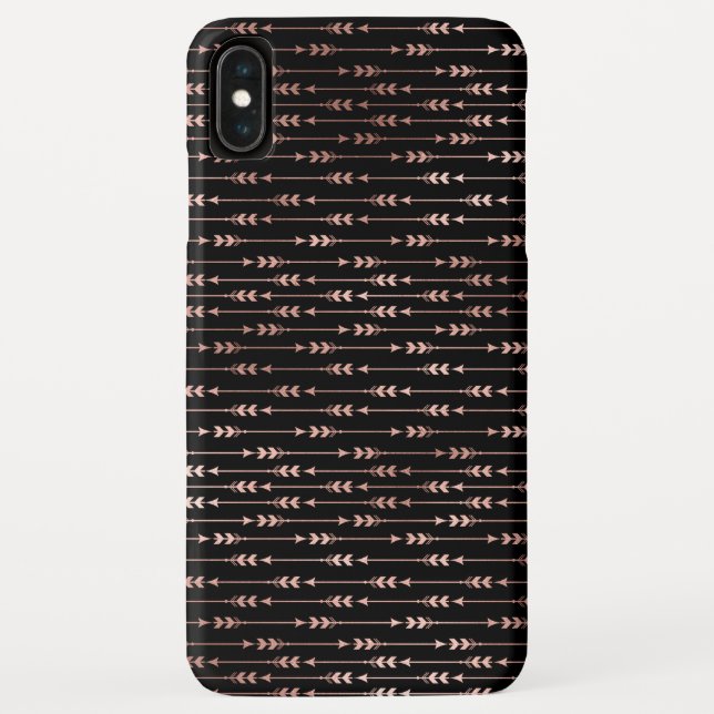 Blush Pink - Rose Gold Boho Arrow Pattern Case-Mate iPhone Case (Back)